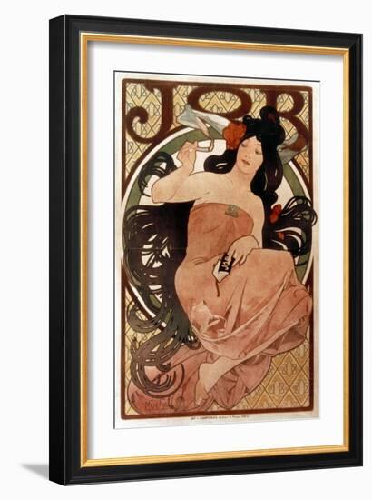 Mucha: Cigarette Paper Ad-Alphonse Mucha-Framed Giclee Print