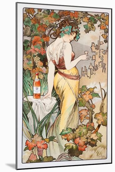 Mucha Cognac-Vintage Apple Collection-Mounted Giclee Print