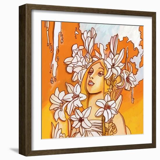 Mucha Lady 116 3-Howie Green-Framed Giclee Print