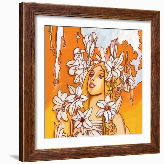 Mucha Lady 116 3-Howie Green-Framed Giclee Print