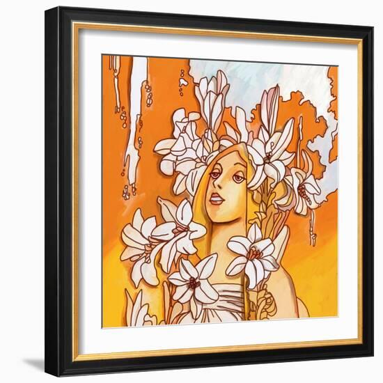 Mucha Lady 116 3-Howie Green-Framed Giclee Print