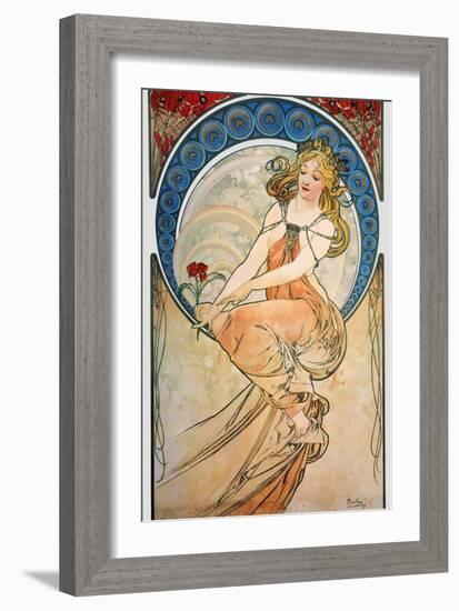 Mucha: Poster, 1898-Alphonse Mucha-Framed Giclee Print