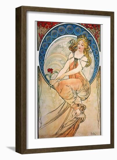 Mucha: Poster, 1898-Alphonse Mucha-Framed Giclee Print