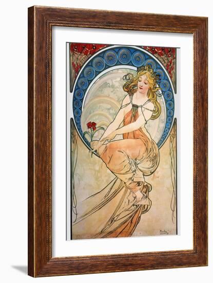 Mucha: Poster, 1898-Alphonse Mucha-Framed Giclee Print