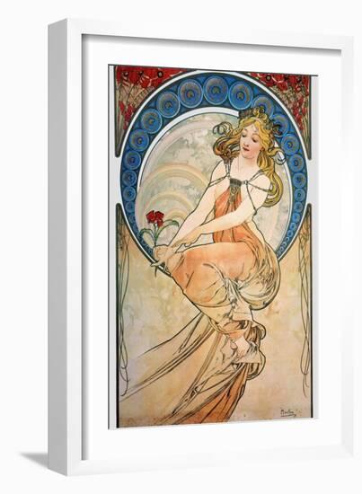 Mucha: Poster, 1898-Alphonse Mucha-Framed Giclee Print