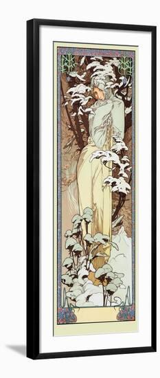 Mucha Winter-Vintage Apple Collection-Framed Giclee Print