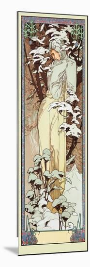 Mucha Winter-Vintage Apple Collection-Mounted Giclee Print