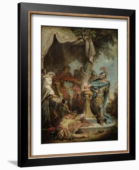 Mucius Scaevola Before Porsenna-Francois Boucher-Framed Giclee Print