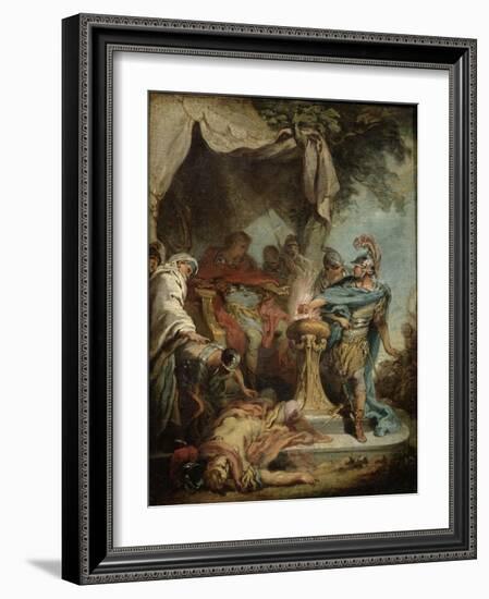 Mucius Scaevola Before Porsenna-Francois Boucher-Framed Giclee Print