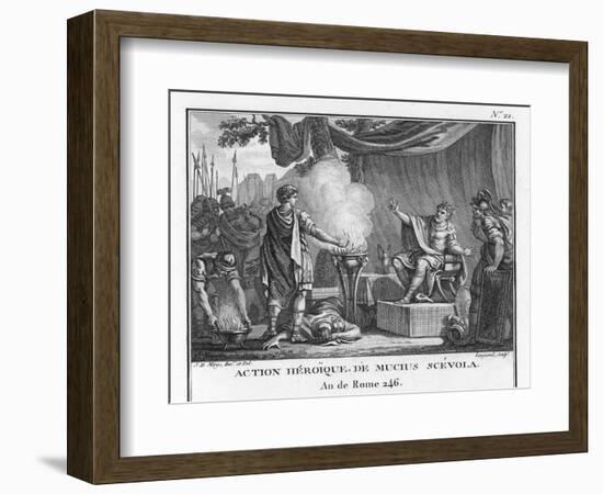 Mucius Scaevola, Would-Be Assassin of Lars Porsena-Augustyn Mirys-Framed Photographic Print