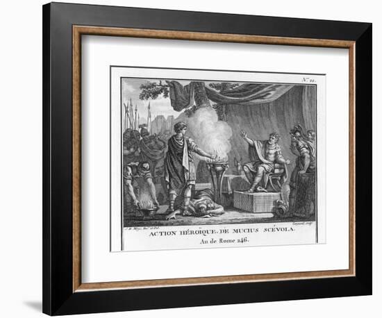 Mucius Scaevola, Would-Be Assassin of Lars Porsena-Augustyn Mirys-Framed Photographic Print