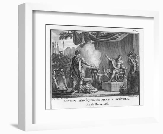 Mucius Scaevola, Would-Be Assassin of Lars Porsena-Augustyn Mirys-Framed Photographic Print