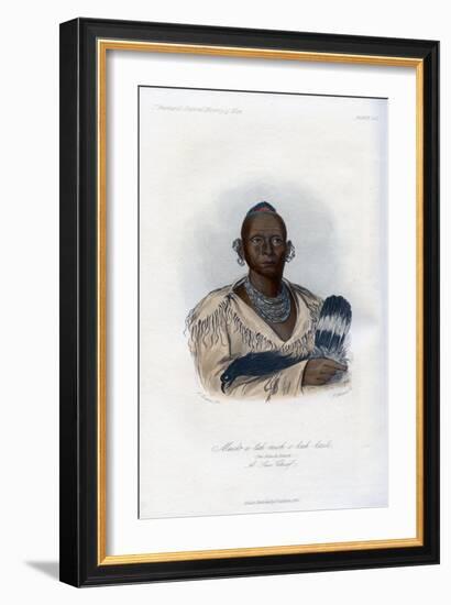 Muck-A-Tah-Mish-O-Kah-Kaik, the Black Hawk, a Sac Chief, 1848-Harris-Framed Giclee Print