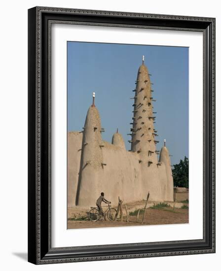 Mud Built Minaret and Mosque, Koupela, Burkina Faso, Africa-Ian Griffiths-Framed Photographic Print