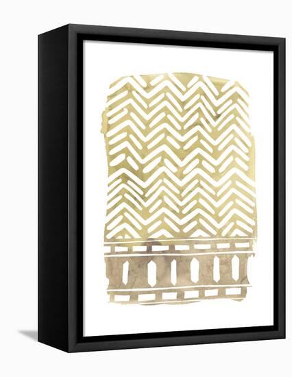 Mud Cloth Motif I-June Vess-Framed Stretched Canvas