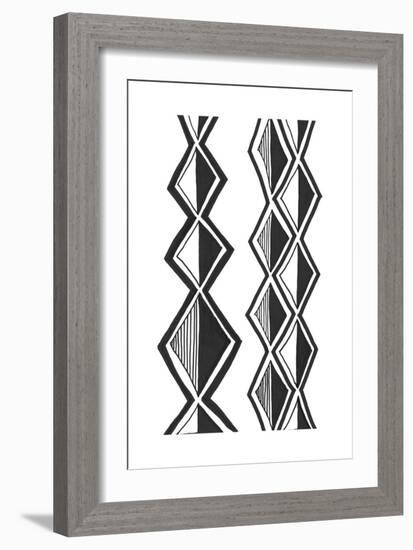 Mud Cloth Study II-Renee W^ Stramel-Framed Art Print