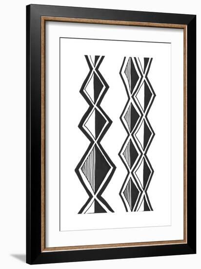 Mud Cloth Study II-Renee W^ Stramel-Framed Art Print