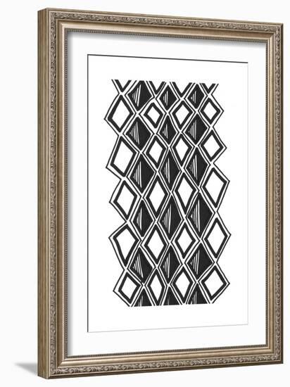 Mud Cloth Study III-Renee W^ Stramel-Framed Art Print