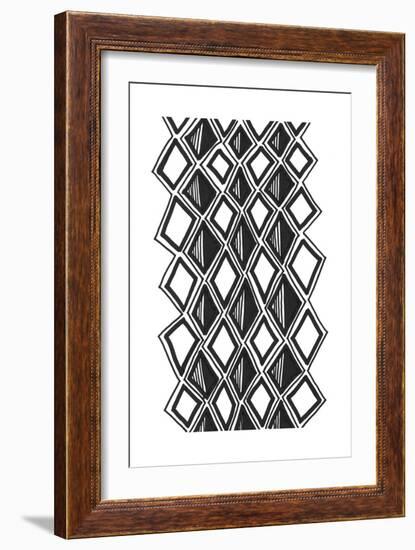 Mud Cloth Study III-Renee W^ Stramel-Framed Art Print