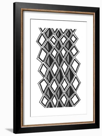 Mud Cloth Study III-Renee W^ Stramel-Framed Art Print