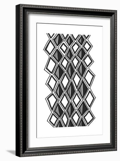 Mud Cloth Study III-Renee W^ Stramel-Framed Art Print