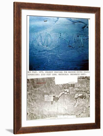 Mud Flat-Dennis Oppenheim-Framed Limited Edition