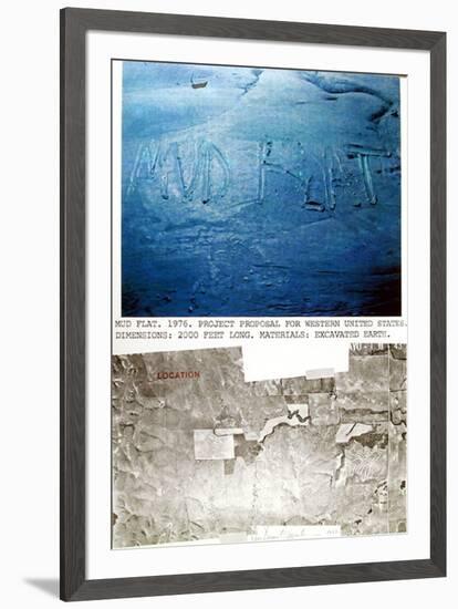 Mud Flat-Dennis Oppenheim-Framed Limited Edition