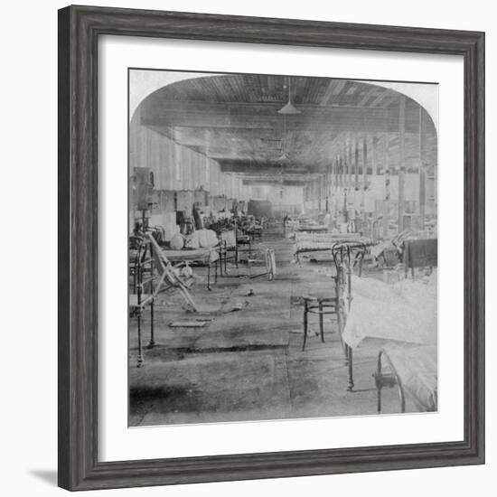 Mud Hall, the Last Prison Occupied by the British Officers at Pretoria, South Africa, 1901-Underwood & Underwood-Framed Giclee Print