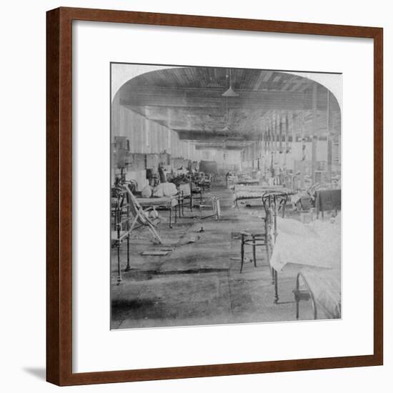 Mud Hall, the Last Prison Occupied by the British Officers at Pretoria, South Africa, 1901-Underwood & Underwood-Framed Giclee Print