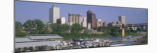 Mud Island Marina Skyline Memphis, TN-null-Mounted Photographic Print