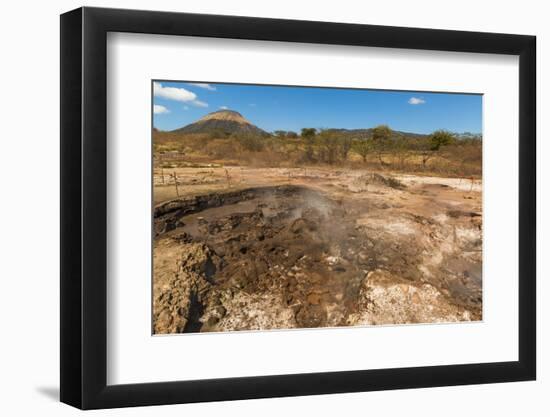 Mud Pots, Fumaroles and Dormant Volcan Santa Clara at the San Jacinto Volcanic Thermal Area-Rob Francis-Framed Photographic Print