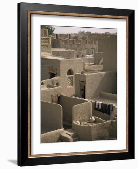 Mud-Walled Houses, Mopti, Mali, Africa-David Poole-Framed Photographic Print