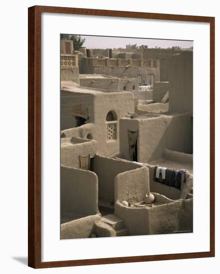 Mud-Walled Houses, Mopti, Mali, Africa-David Poole-Framed Photographic Print