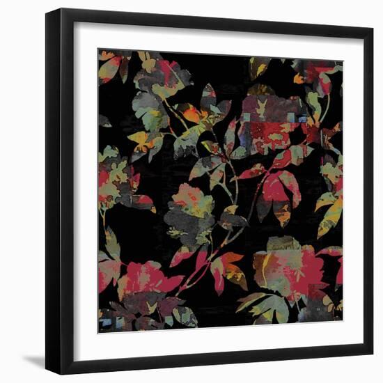 Mudan Silhouette Floral-Bill Jackson-Framed Giclee Print