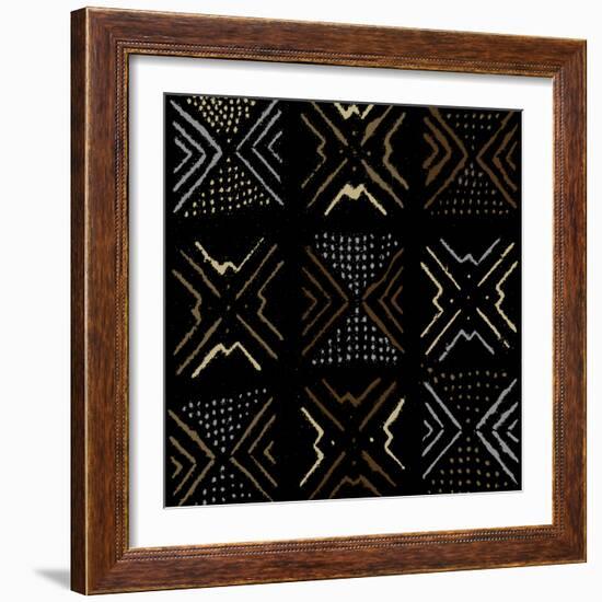 Mudcloth III-Ellie Roberts-Framed Art Print