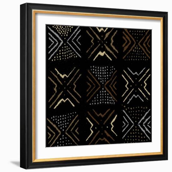 Mudcloth III-Ellie Roberts-Framed Art Print