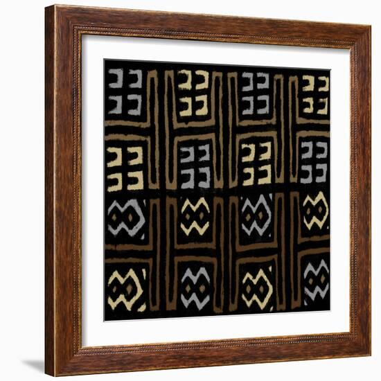 Mudcloth IV-Ellie Roberts-Framed Art Print