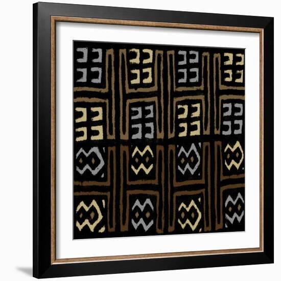 Mudcloth IV-Ellie Roberts-Framed Art Print