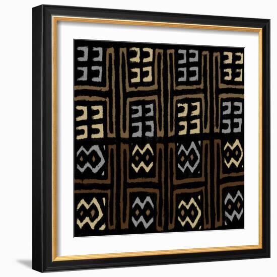 Mudcloth IV-Ellie Roberts-Framed Art Print