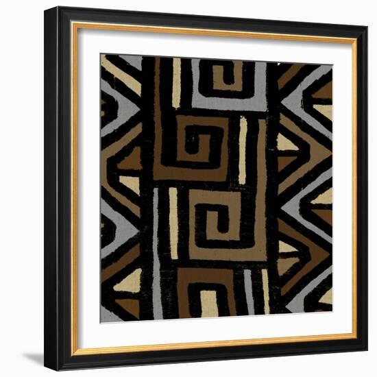 Mudcloth VI-Ellie Roberts-Framed Art Print