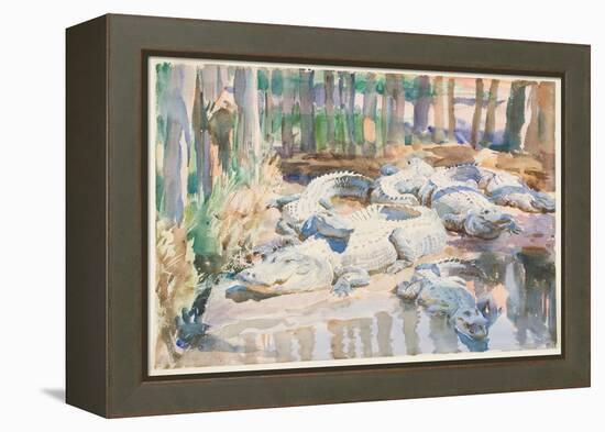 Muddy Alligators, 1917 (W/C over Graphite on Paper)-John Singer Sargent-Framed Premier Image Canvas