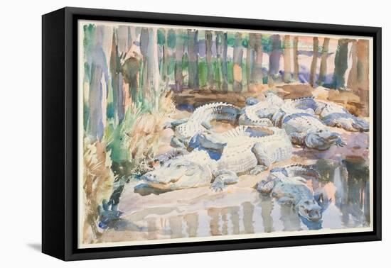 Muddy Alligators, 1917 (W/C over Graphite on Paper)-John Singer Sargent-Framed Premier Image Canvas