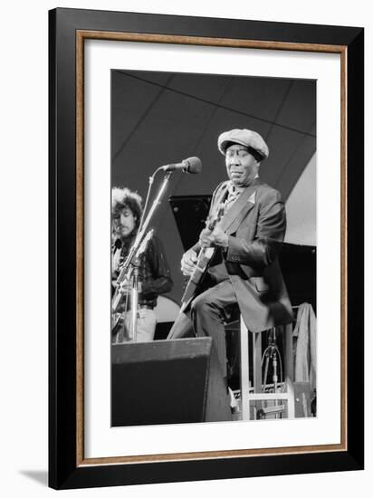 Muddy Waters, American Blues Musician, Capital Jazz, 1979-Brian O'Connor-Framed Photographic Print