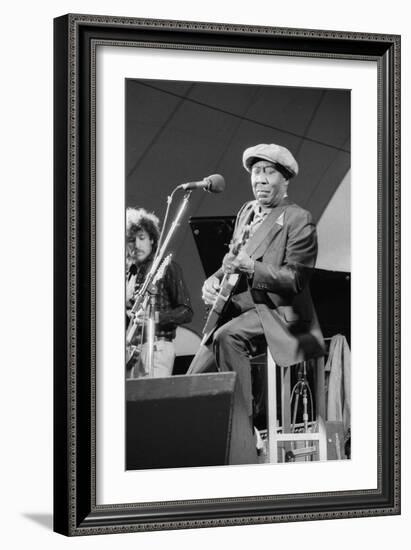 Muddy Waters, American Blues Musician, Capital Jazz, 1979-Brian O'Connor-Framed Photographic Print