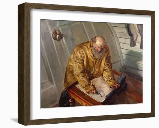 Muddy Waters (Oil on Canvas)-Christian Krohg-Framed Giclee Print
