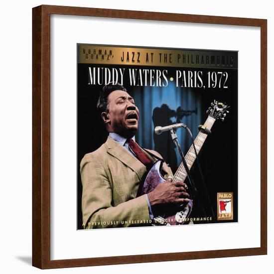 Muddy Waters - Paris, 1972-null-Framed Art Print