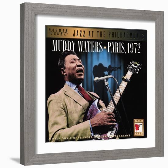 Muddy Waters - Paris, 1972-null-Framed Art Print