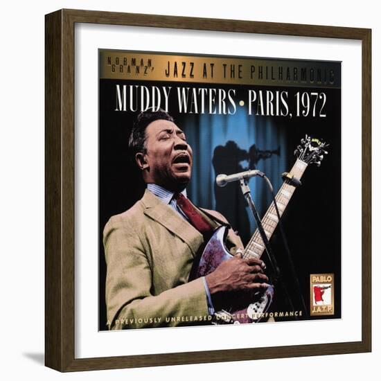 Muddy Waters - Paris, 1972--Framed Art Print