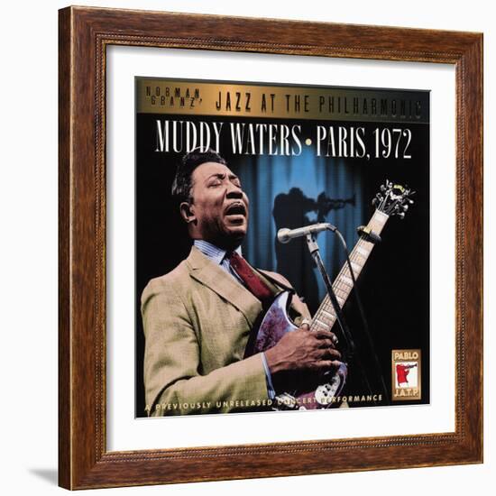 Muddy Waters - Paris, 1972-null-Framed Art Print