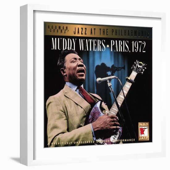 Muddy Waters - Paris, 1972-null-Framed Art Print